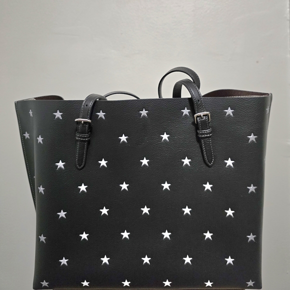 Coach Black Star-Studded Women's Tote Bag - Picture 2 of 4
